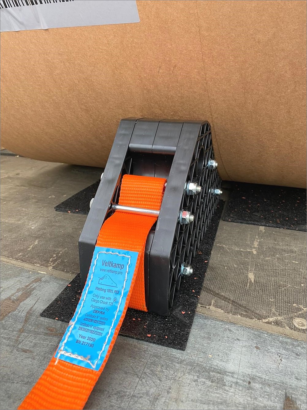 Cargo Chock - ladingzekering papiertransport